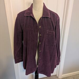Vintage L.L. Bean Corduroy Button Down Shirt / Shacket